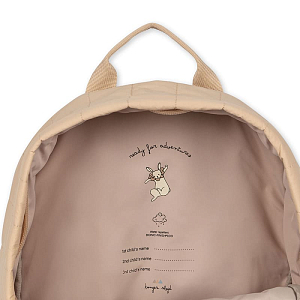 Рюкзак стеганый Konges Slojd "Juno Frappe", красочные сердца, средний, водонепроницаемый